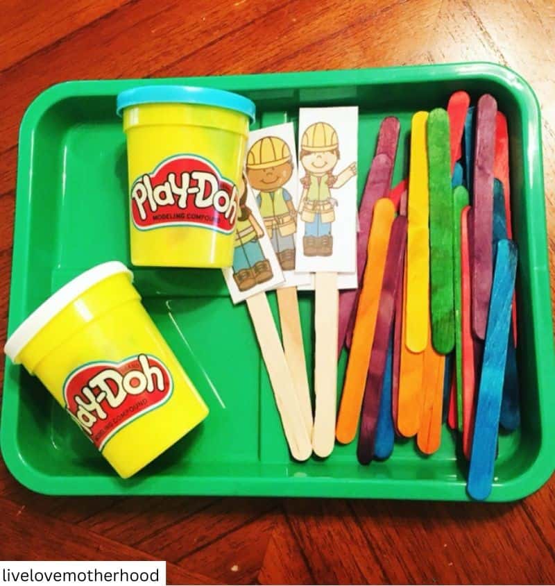 Community Helper Play Dough Activity