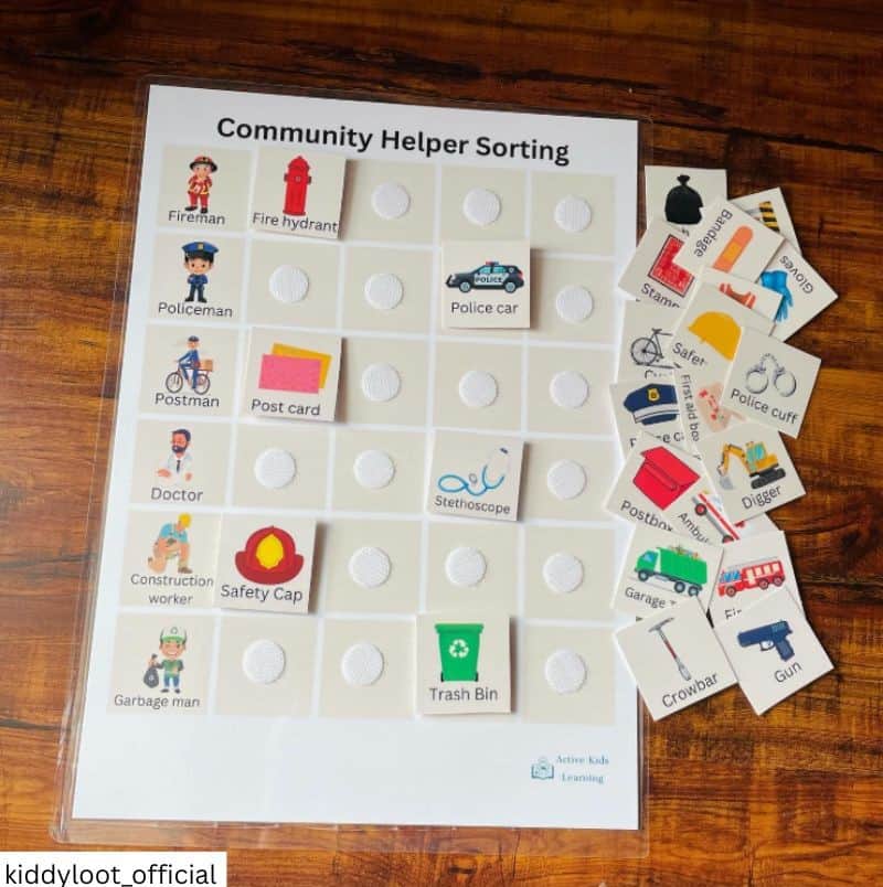 Community Helper Sorting Activity