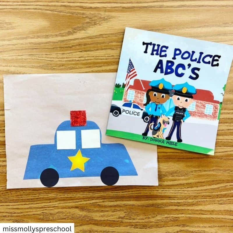 police car craft for kids to make