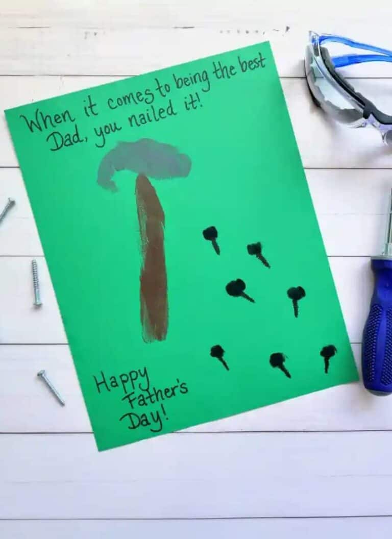 25 Cute DIY Father's Day Cards for Kids to Make Dad
