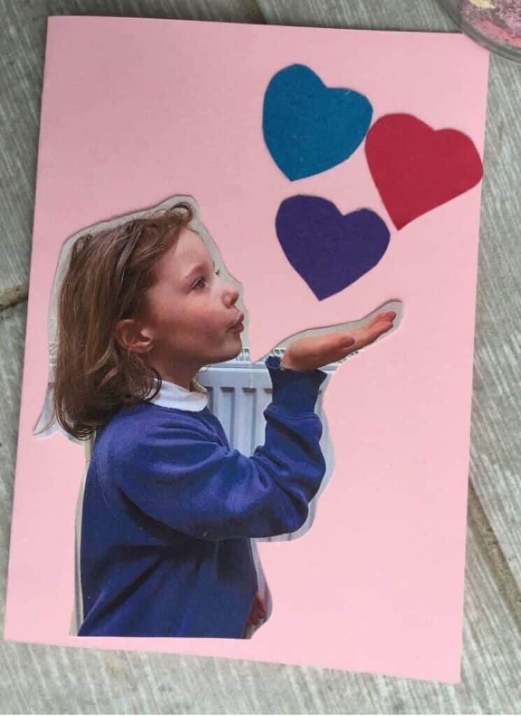 Blowing Kisses Fathers Day Card