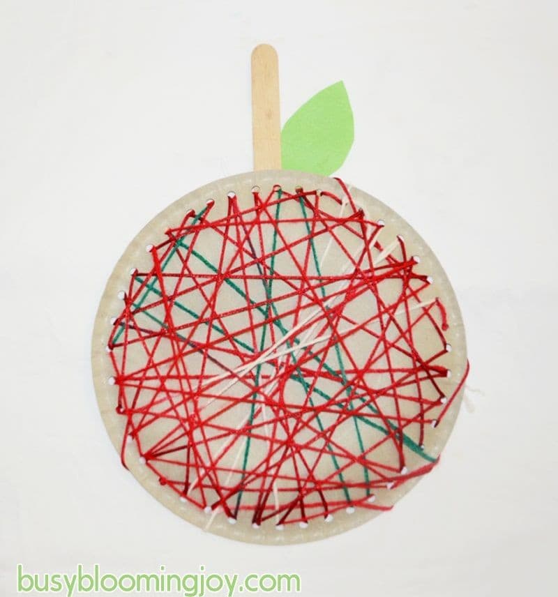 apple lacing craft activity