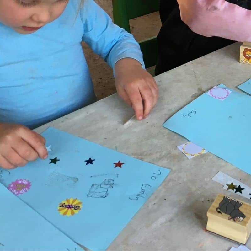 sticker art activity for 2, 3 and 4 year olds