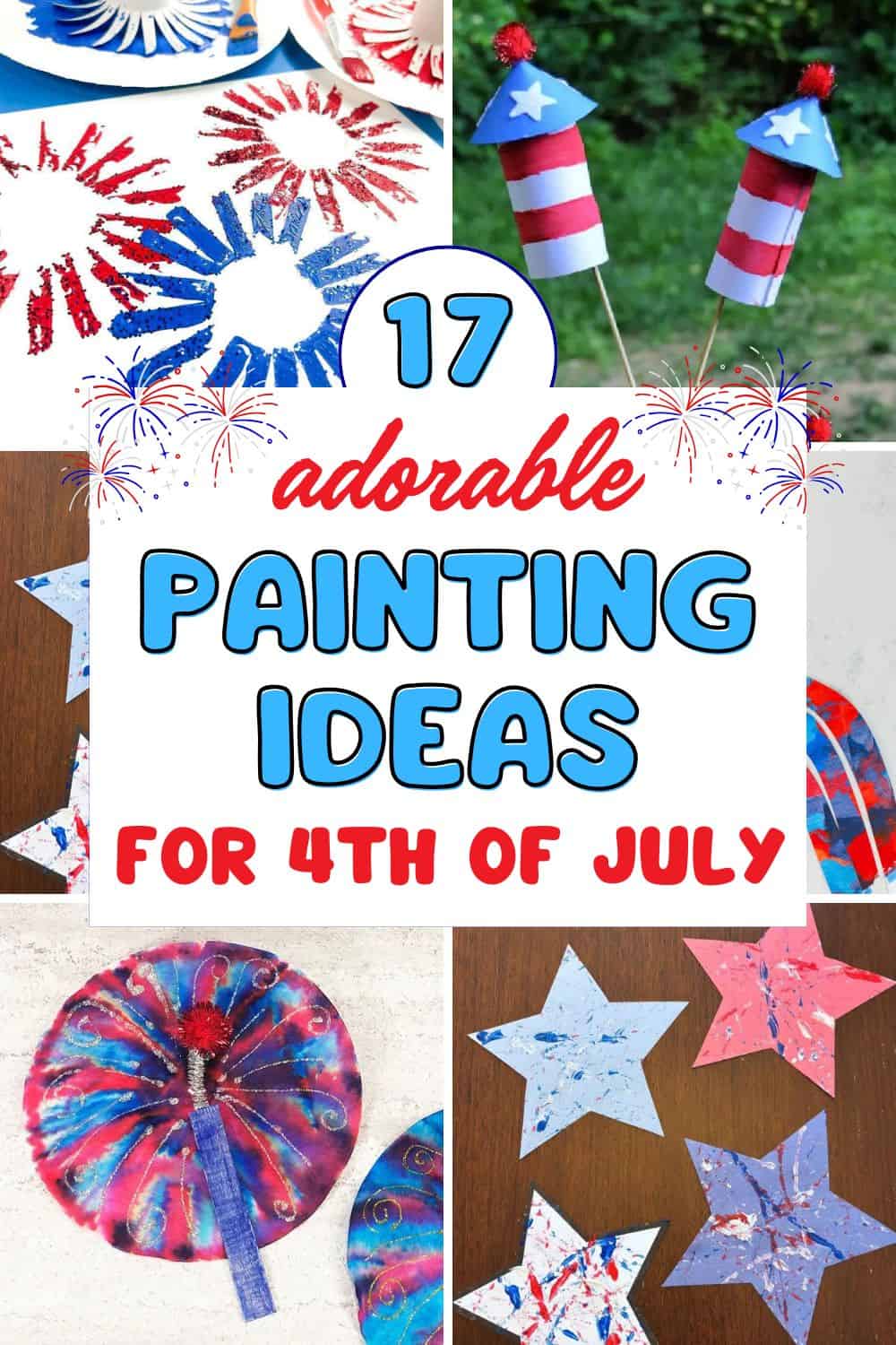 4th of july Painting crafts feature image