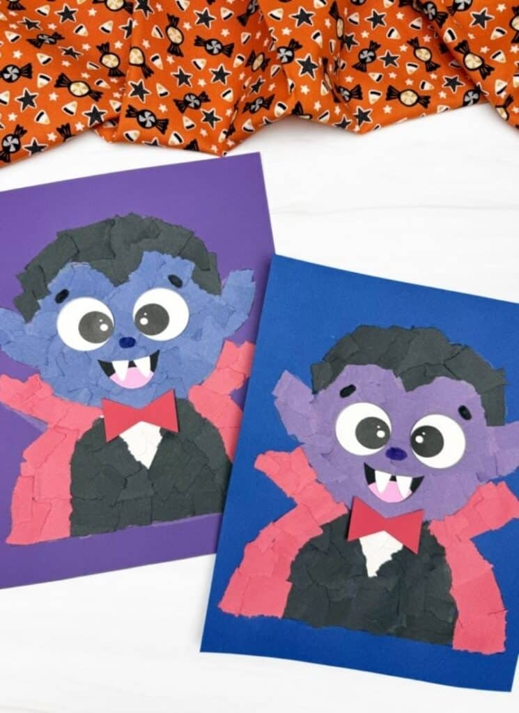 Vampire Torn Paper Craft