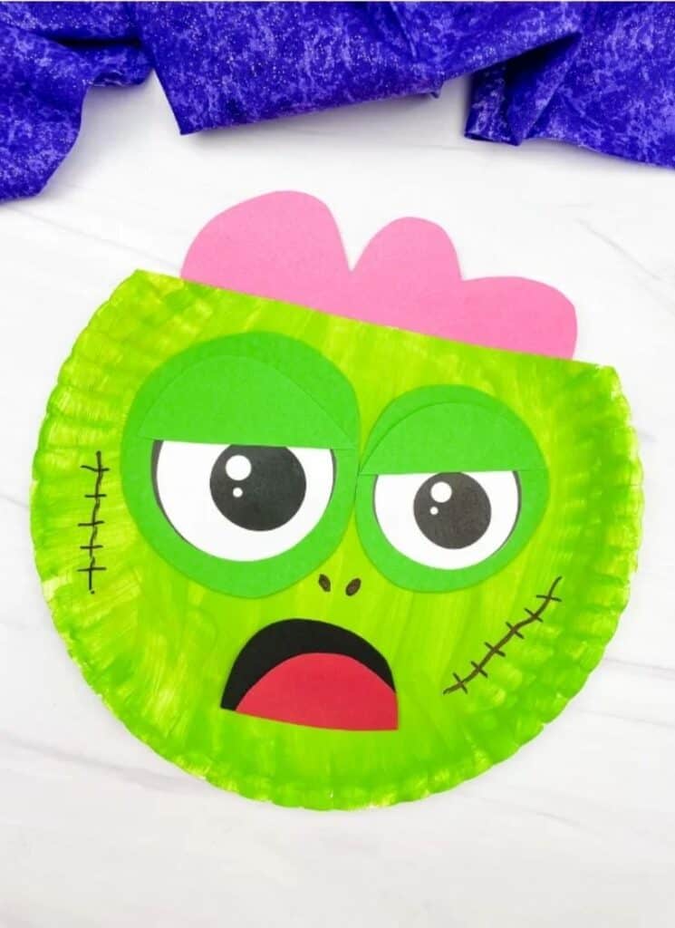 Zombie Paper Plate Craft