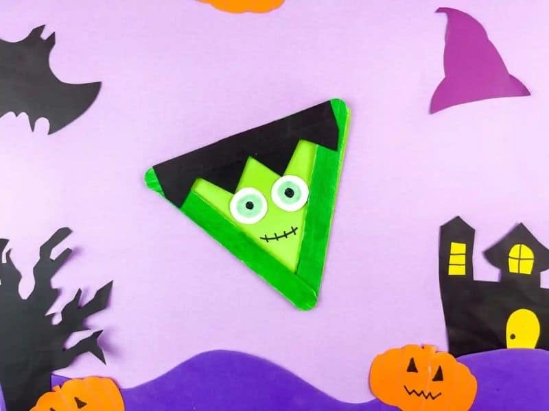 Popsicle Stick Frankenstein Craft