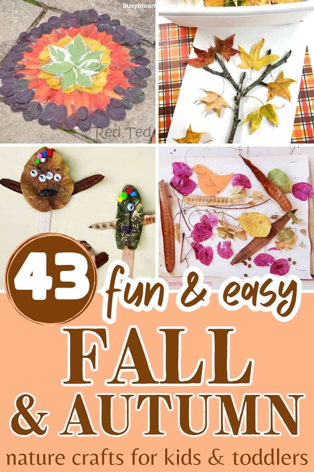 Fall & Autumn Nature Crafts feature image