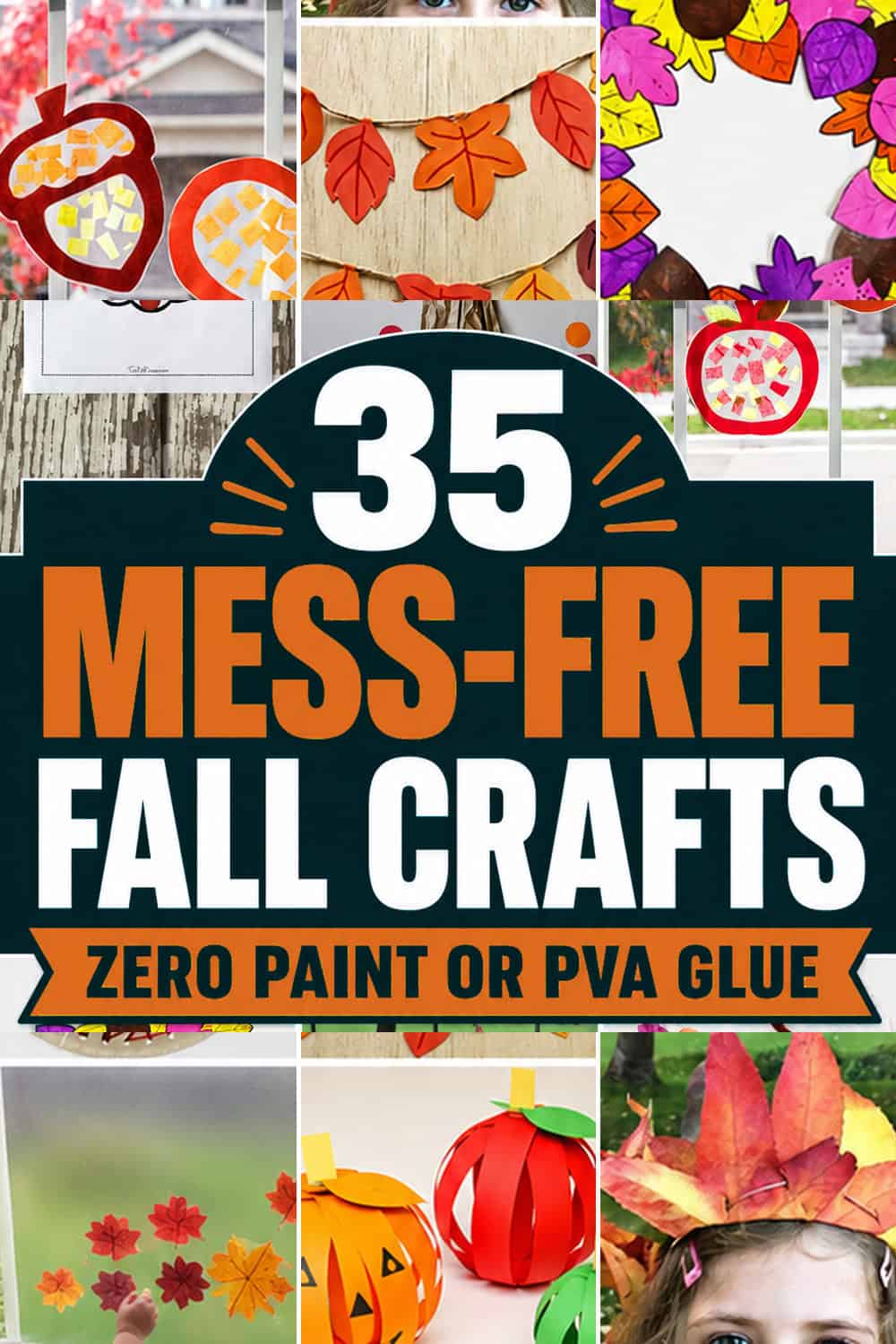 no mess fall crafts feature images