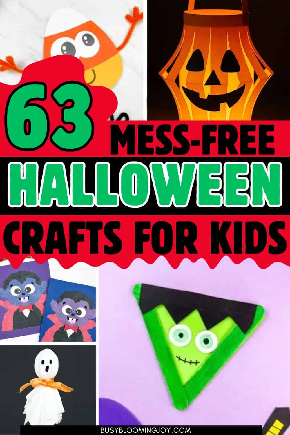 no mess halloween activities feature image