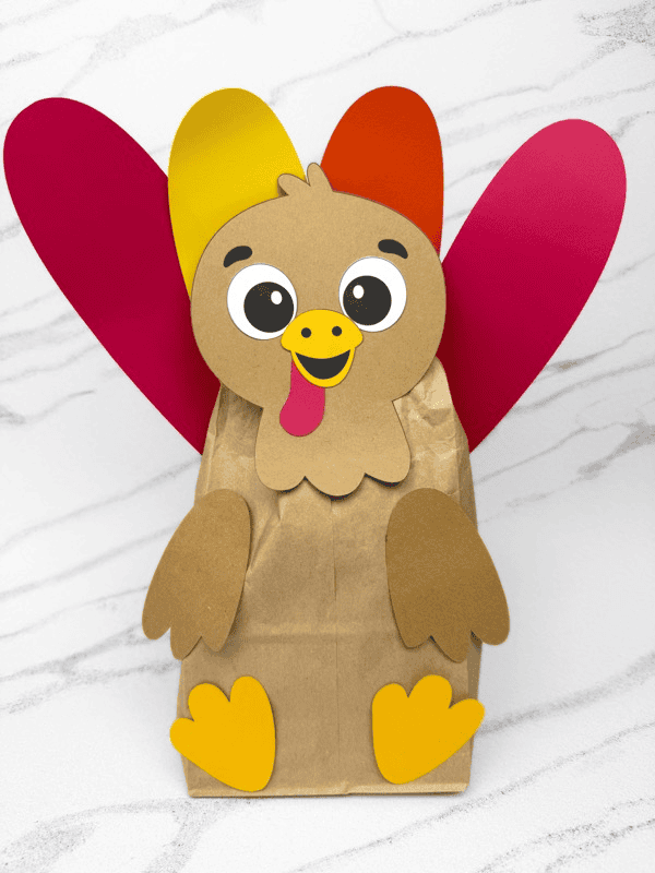 paper bag thanksgiving turkey craft