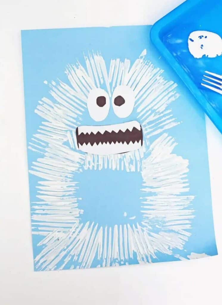 Fork Painted Abominable Snowman