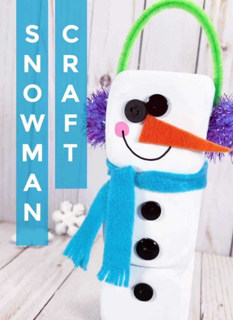 Foam Dice Snowman