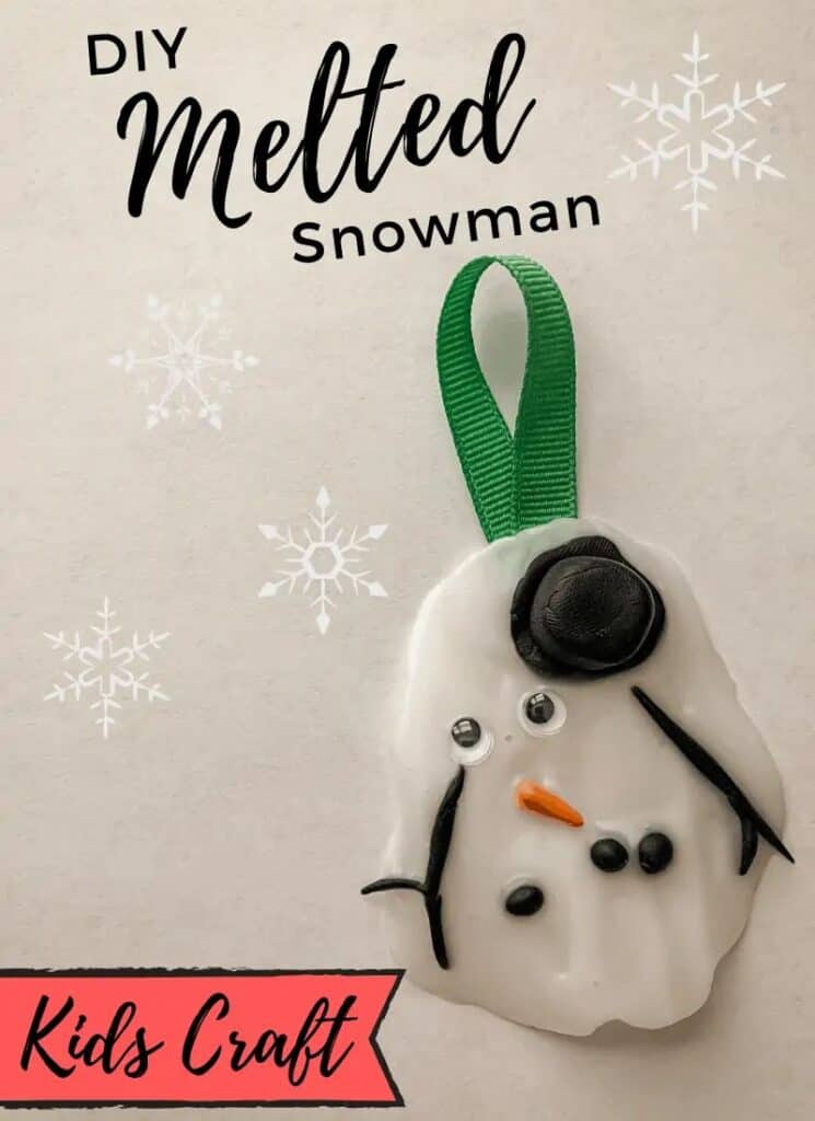 Melted Snowman Ornament