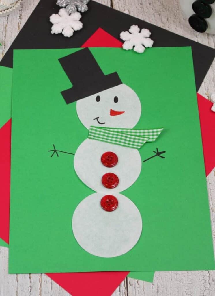 Cupcake Liner Snowman