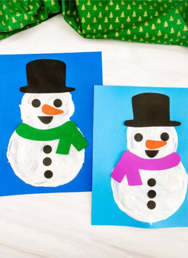 Puffy Paint Snowman