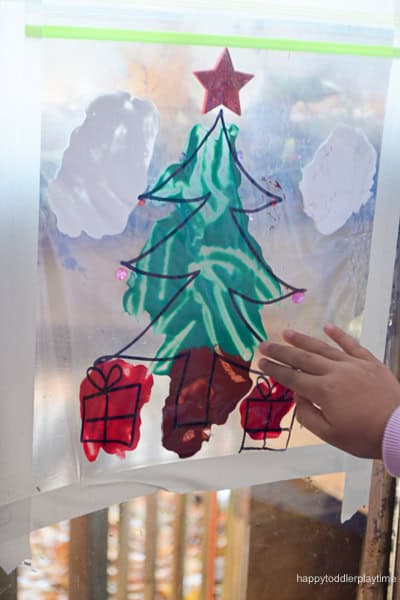 Mess Free Christmas Tree Painting
